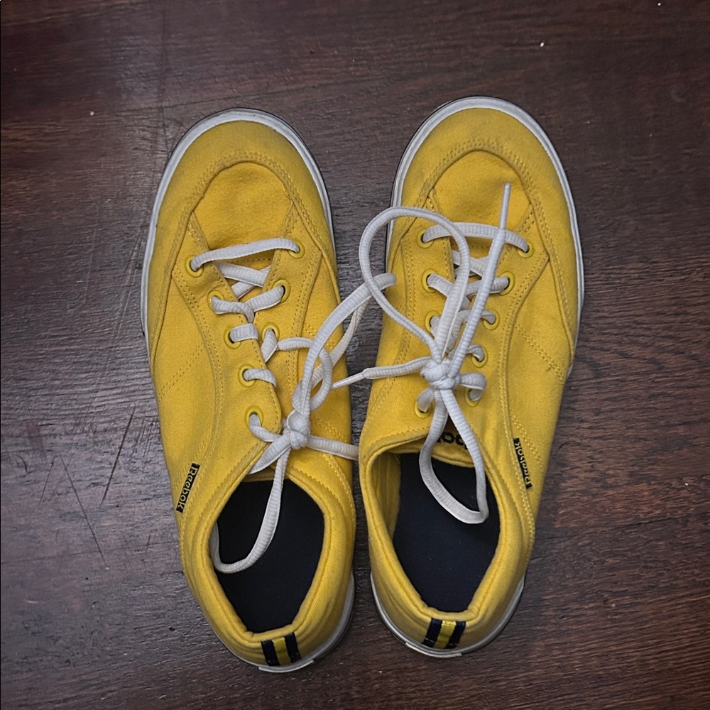 Retro Yellow Canvas Reeboks